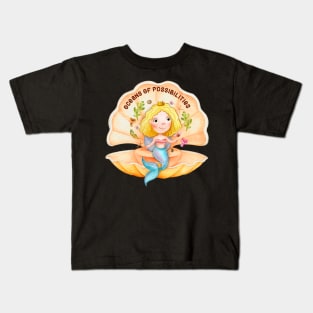 mermaid oceans of possibilities reading Kids T-Shirt